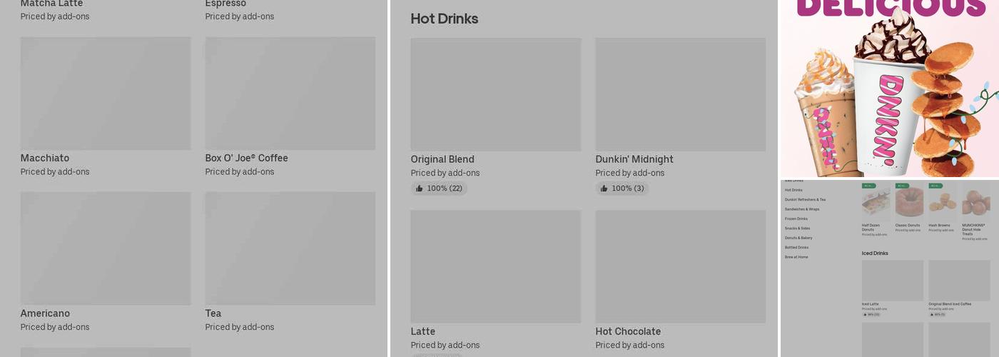 Dunkin' Menu