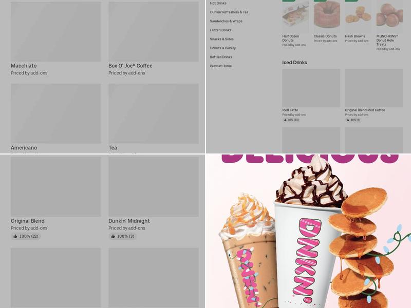 Dunkin' Menu