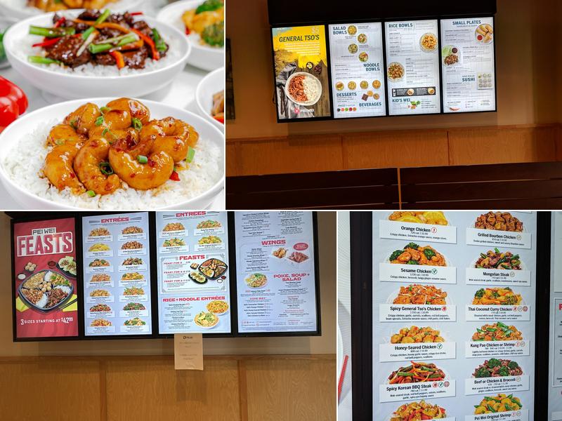 Pei Wei Asian Kitchen Menu