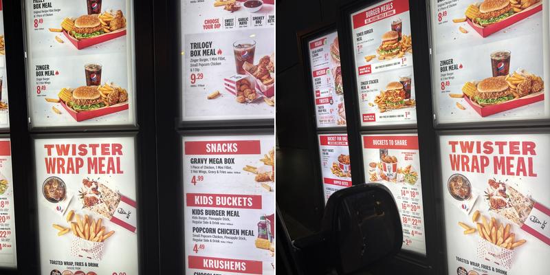 KFC Reading - Forbury Retail Park Menu