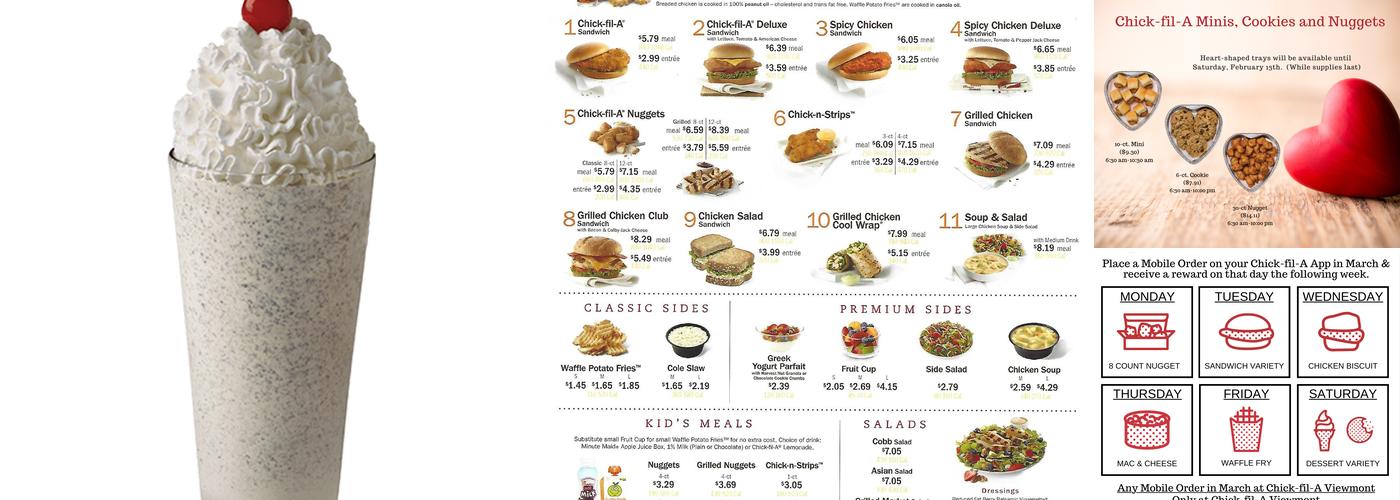 Chick-fil-A Menu