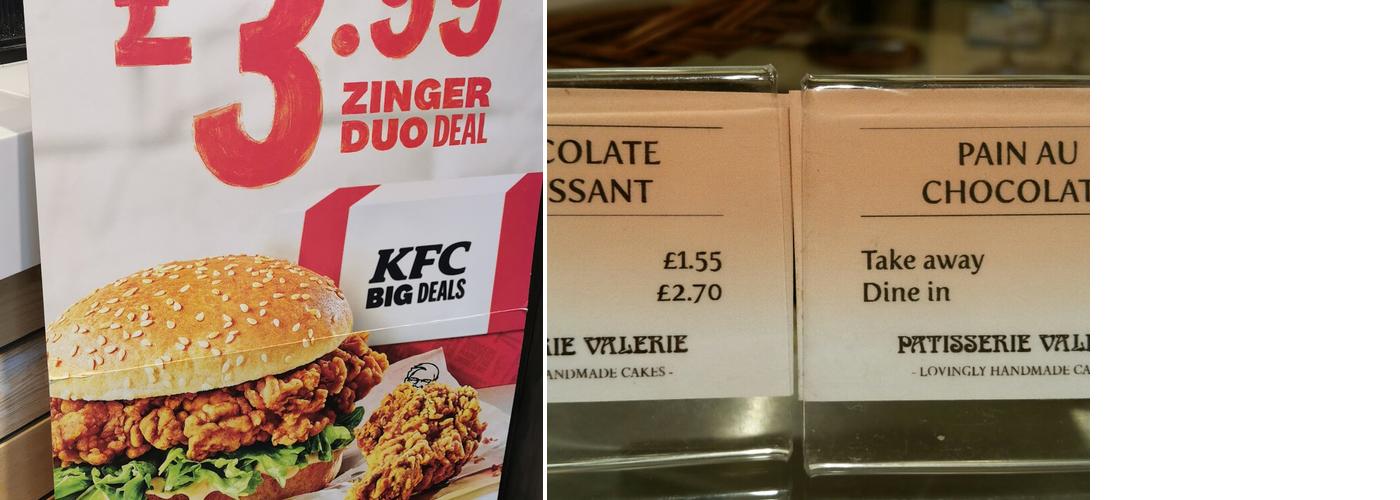 KFC Cambridge - A14 Services Menu