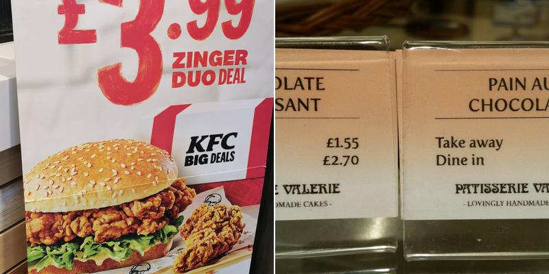 KFC Cambridge - A14 Services Menu