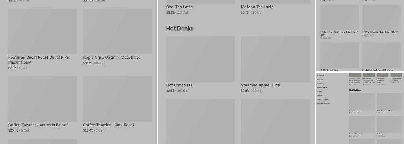 Starbucks Menu
