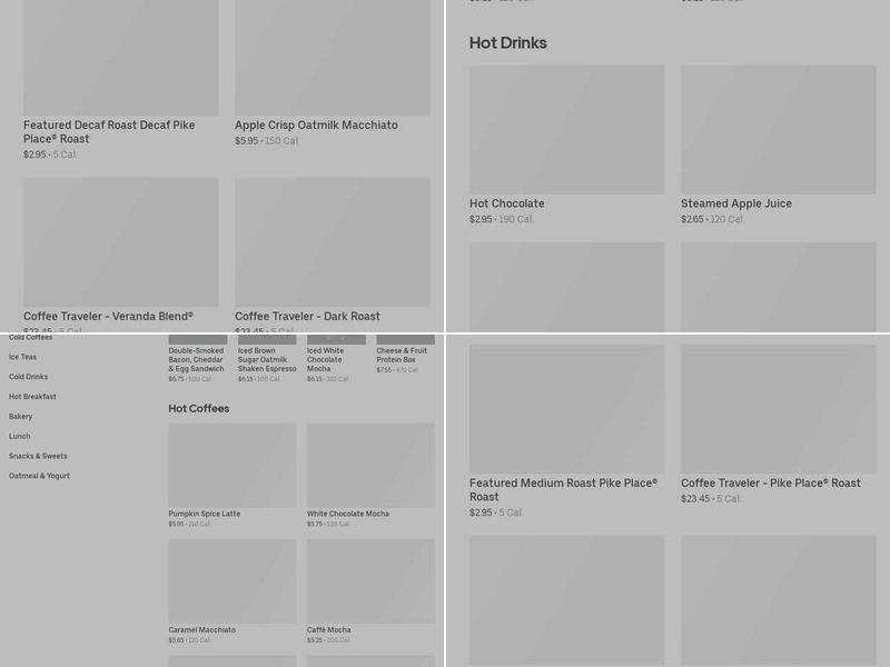 Starbucks Menu