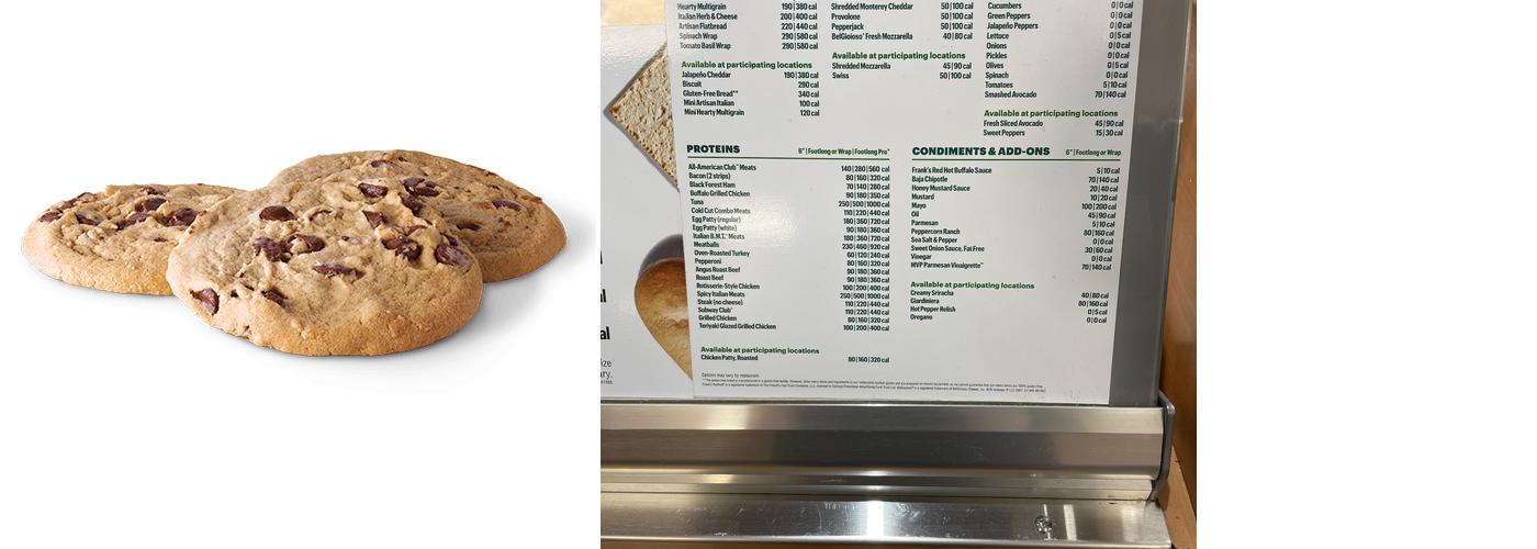 Subway Menu