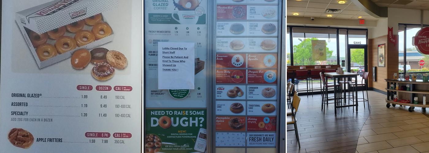 Krispy Kreme Menu