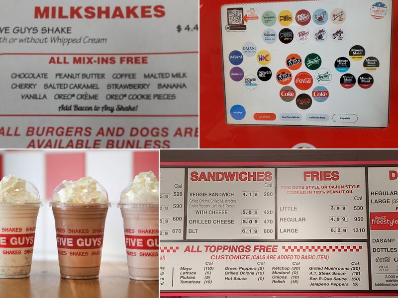 Five Guys Menu