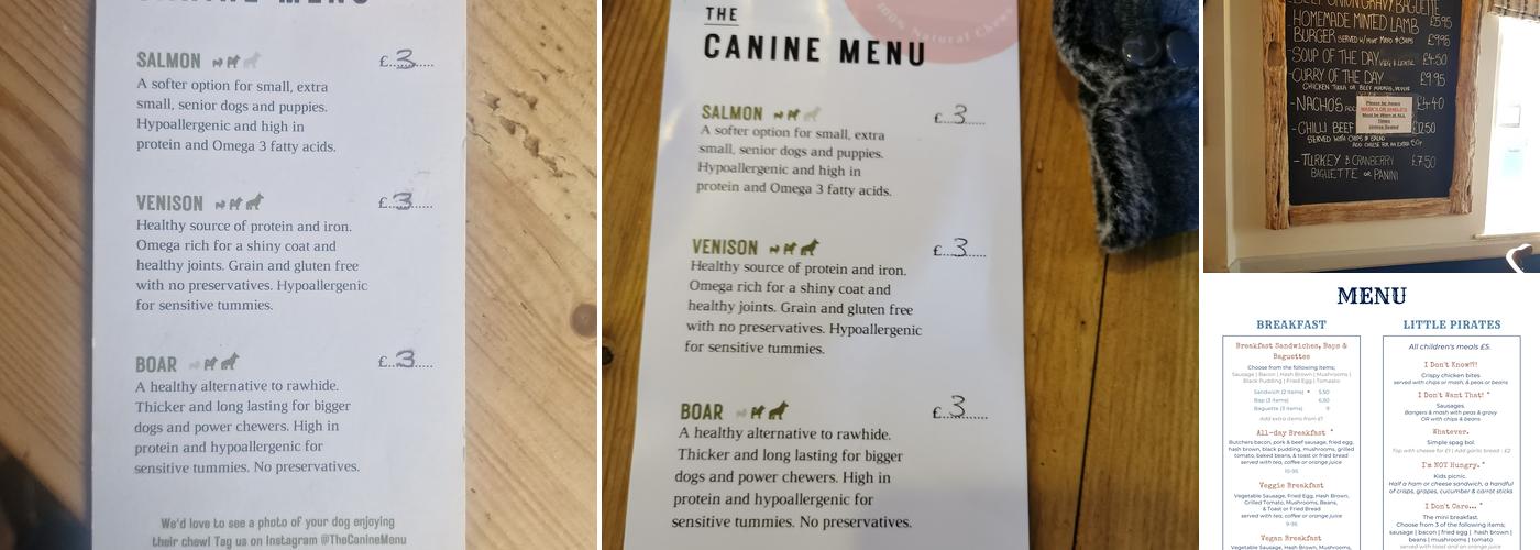 Three Mariners Pub of Tenby, Wales Menu