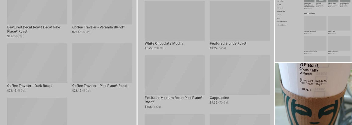Starbucks Menu