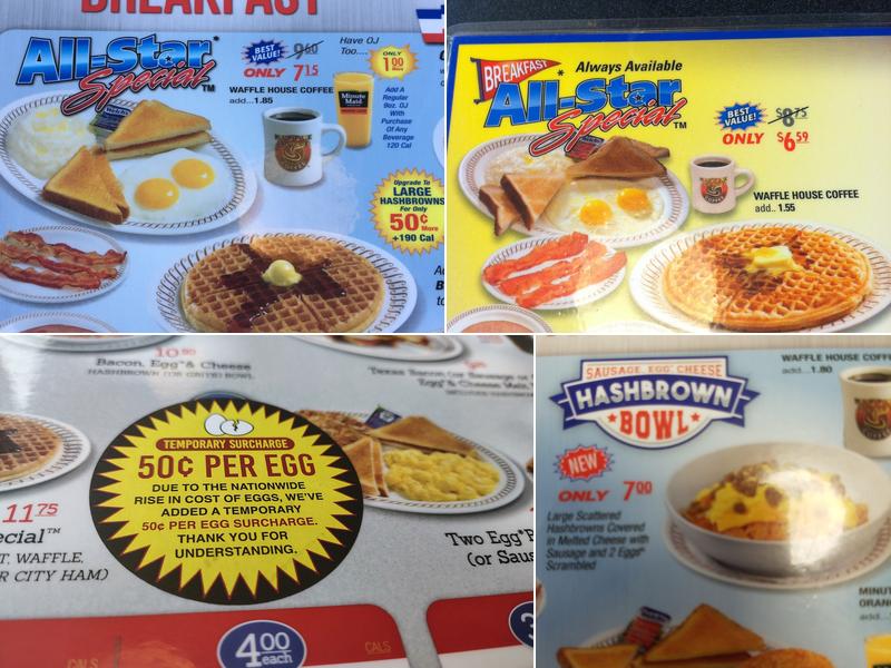 Waffle House Menu