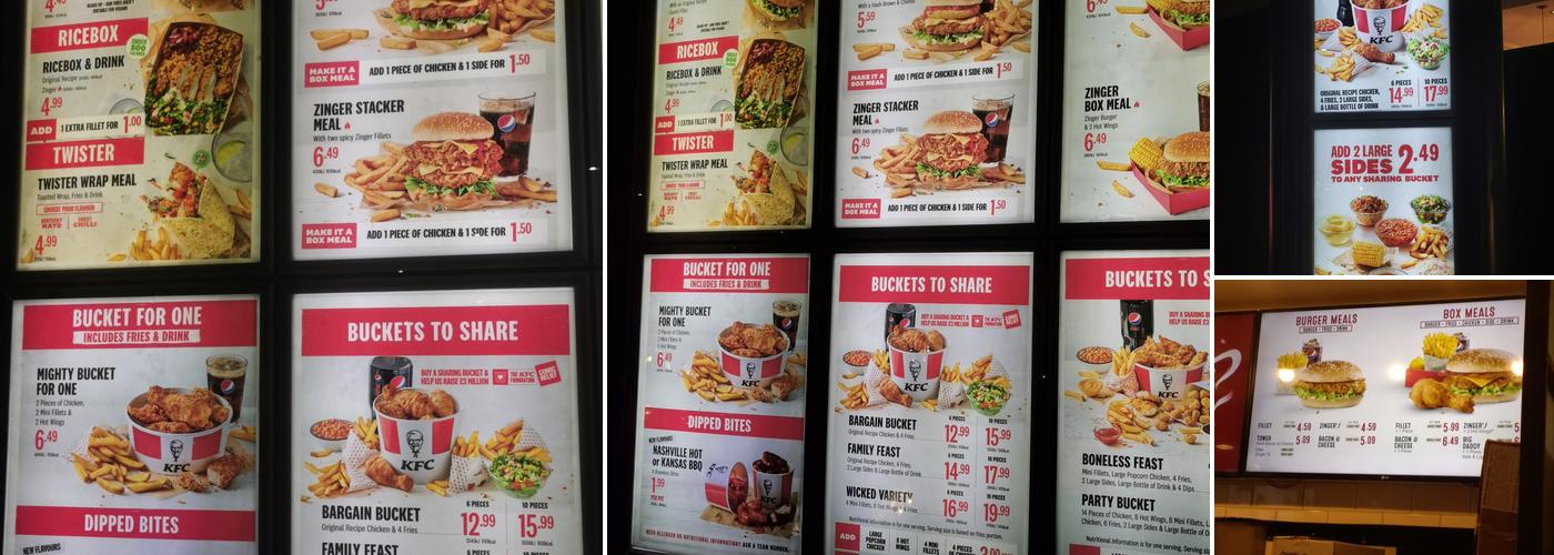 KFC Enfield - Coliseum Retail Park Menu