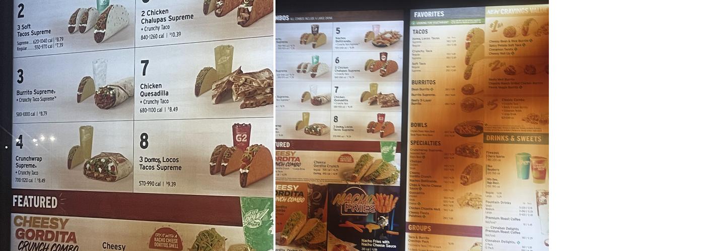 Taco Bell Menu