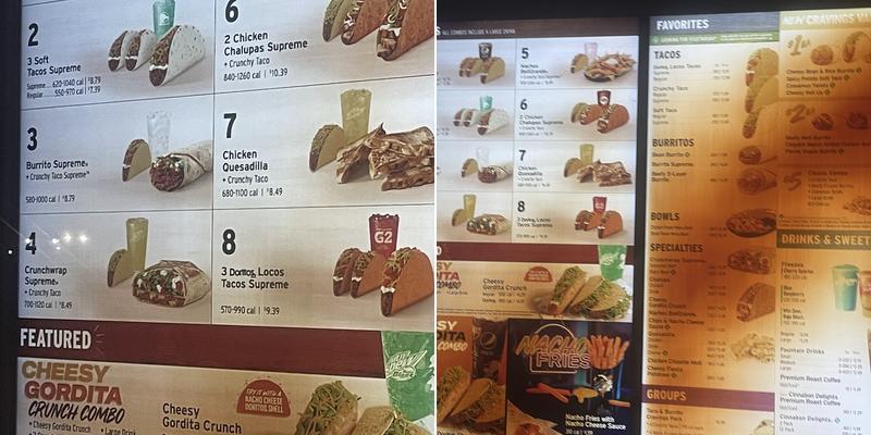 Taco Bell Menu