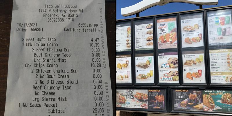 Taco Bell Menu
