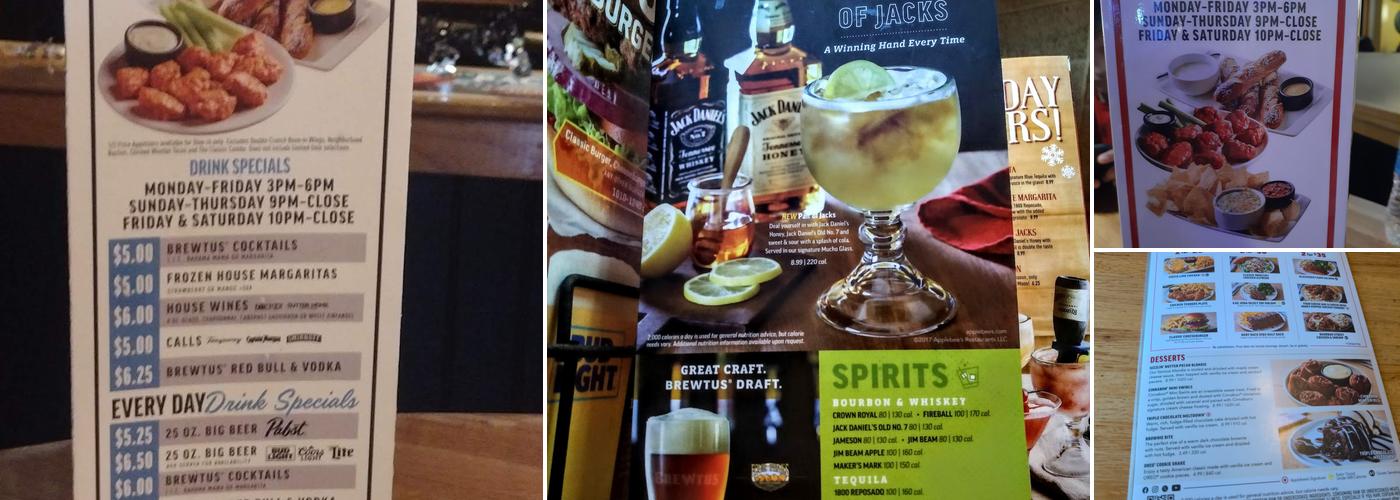 Applebee's Grill + Bar Menu