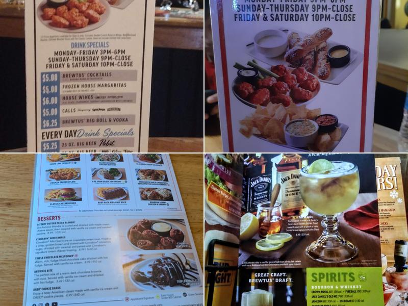 Applebee's Grill + Bar Menu
