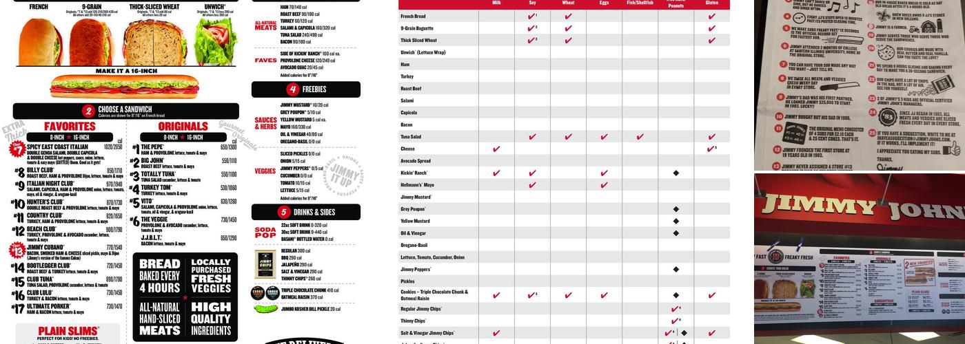 Jimmy John's Menu