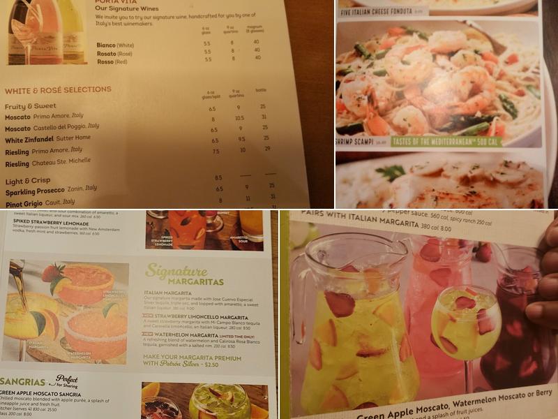 Olive Garden Italian Restaurant Menu