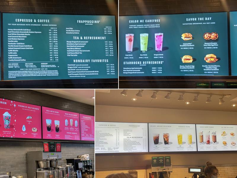 Starbucks Menu