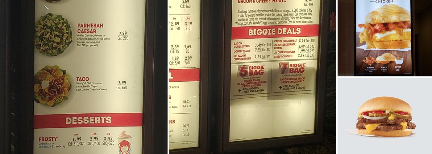 Wendy's Menu