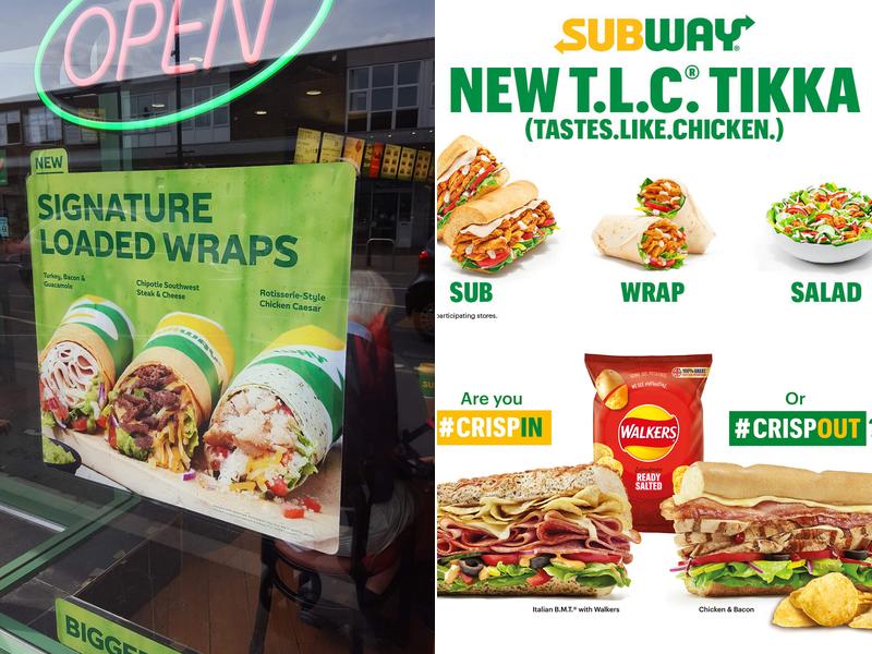 Subway Menu