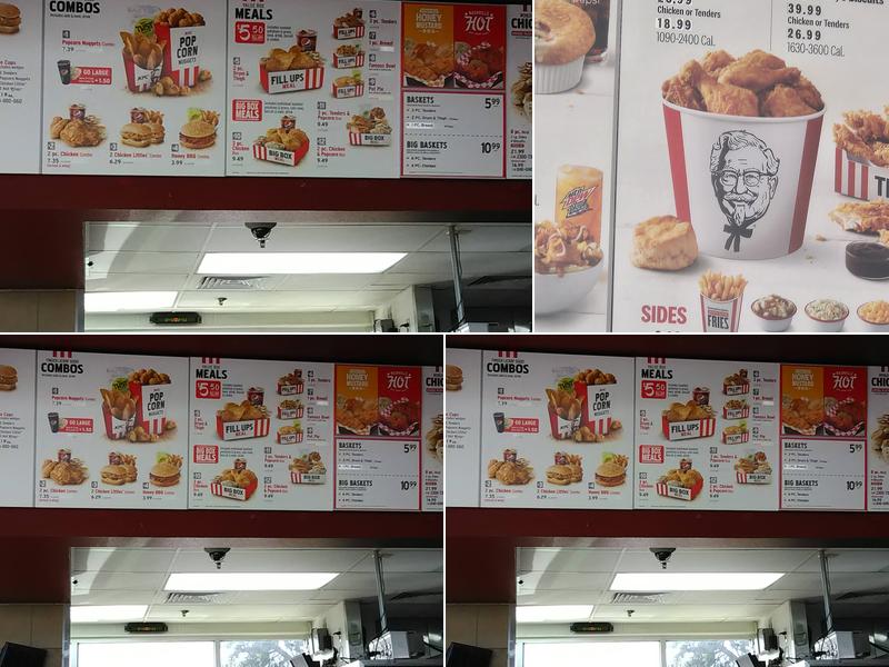 KFC Menu