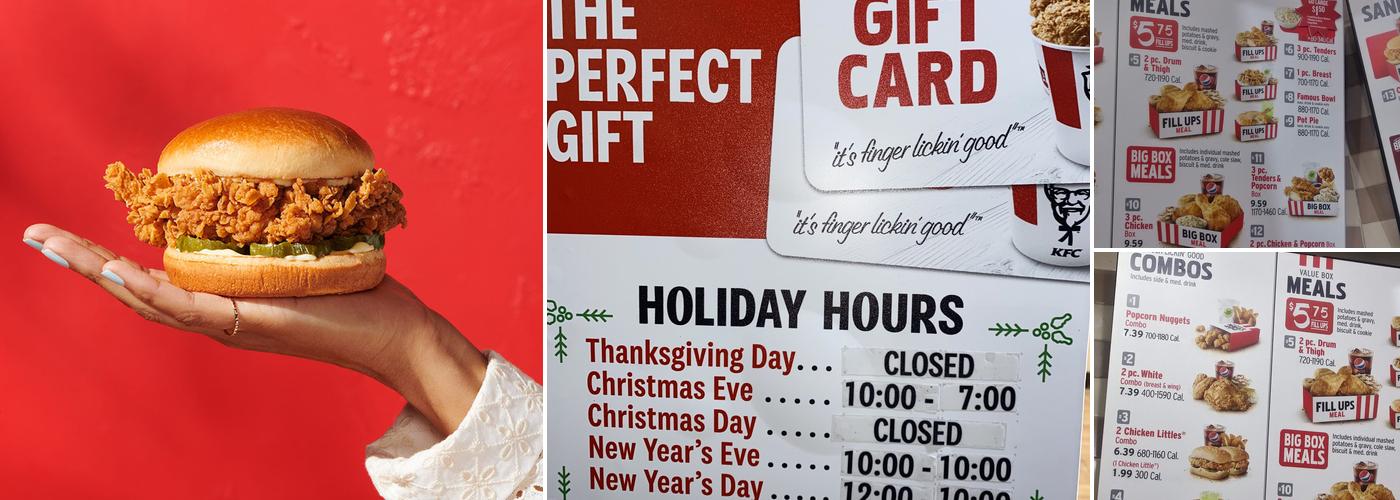 KFC Menu