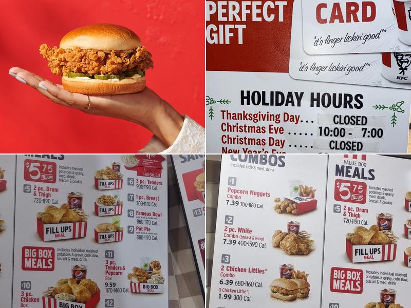 KFC Menu
