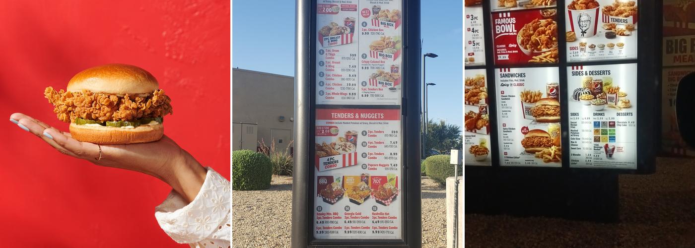 KFC Menu