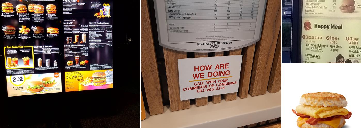McDonald's Menu