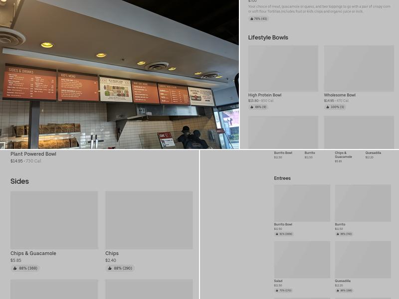 Chipotle Mexican Grill Menu