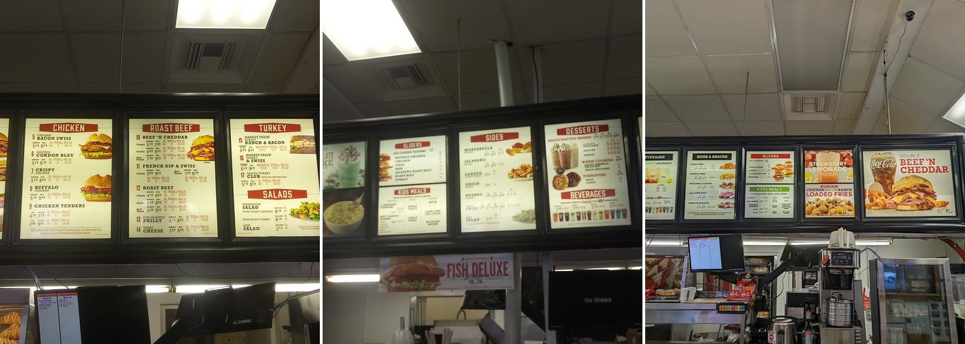 Arby's Menu