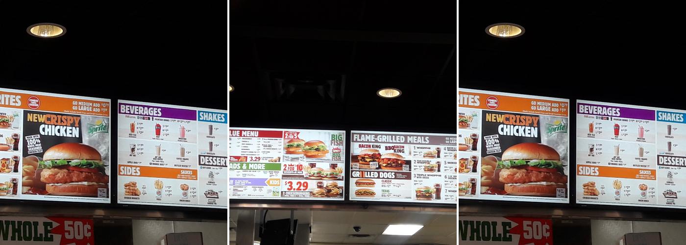 Burger King Menu