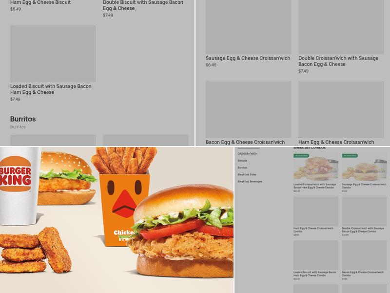 Burger King Menu