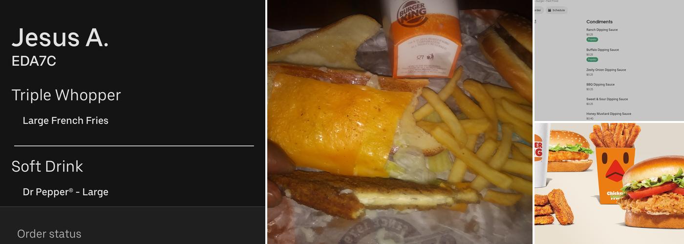 Burger King Menu