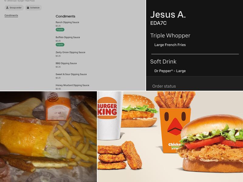 Burger King Menu