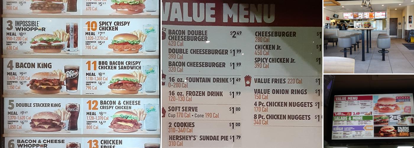 Burger King Menu