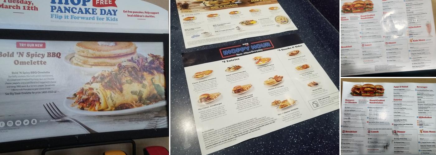 IHOP Menu