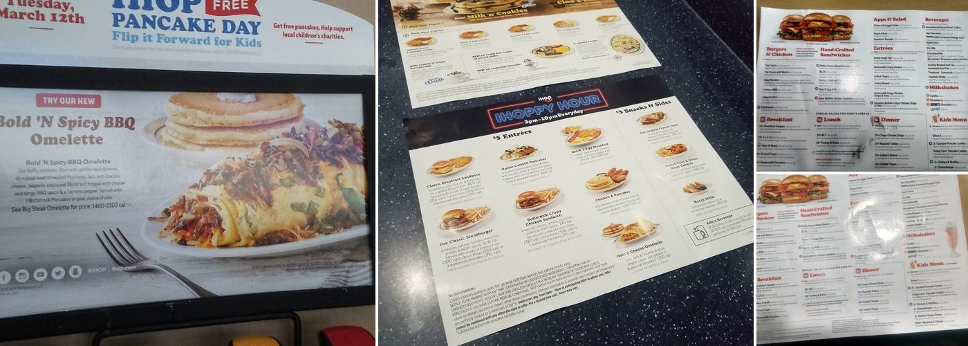 IHOP Menu