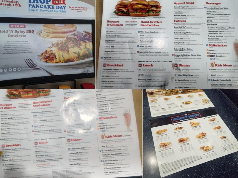 IHOP Menu
