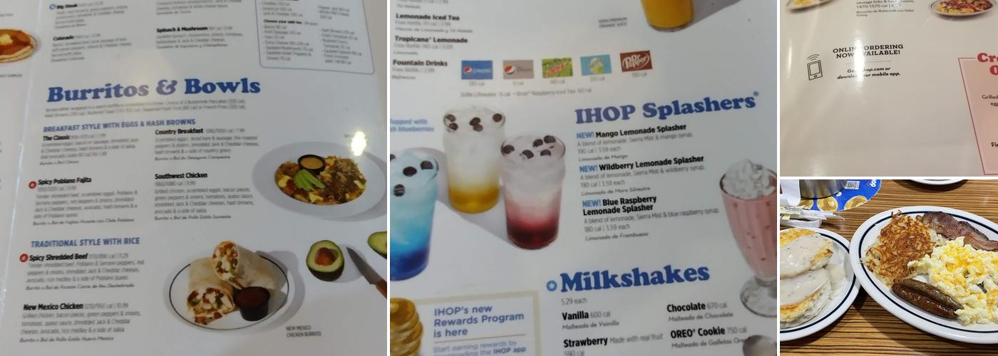 IHOP Menu
