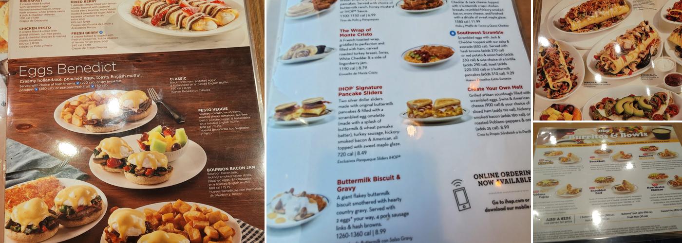 IHOP Menu