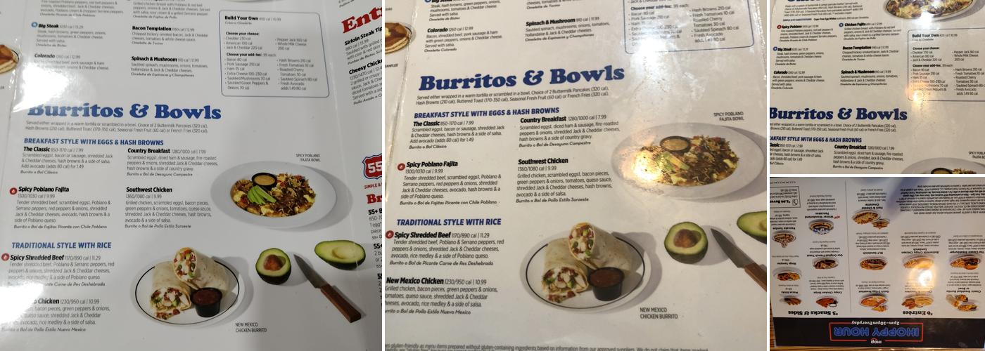 IHOP Menu
