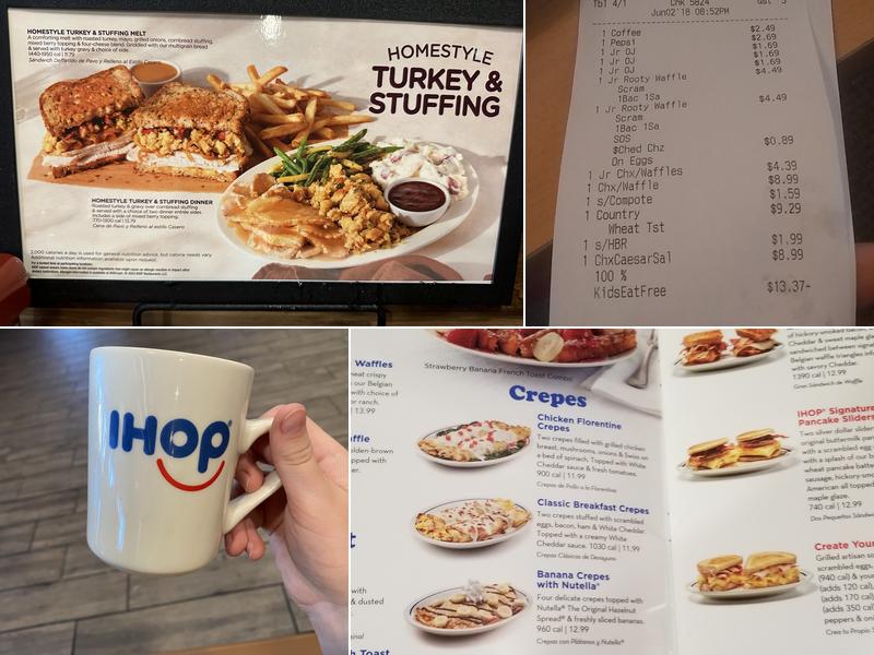 IHOP Menu