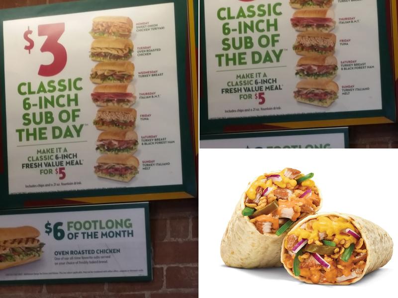Subway Menu