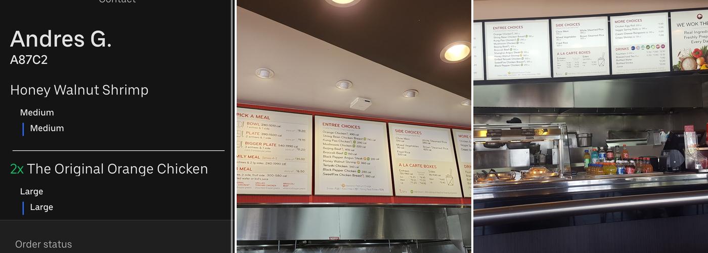 Panda Express Menu