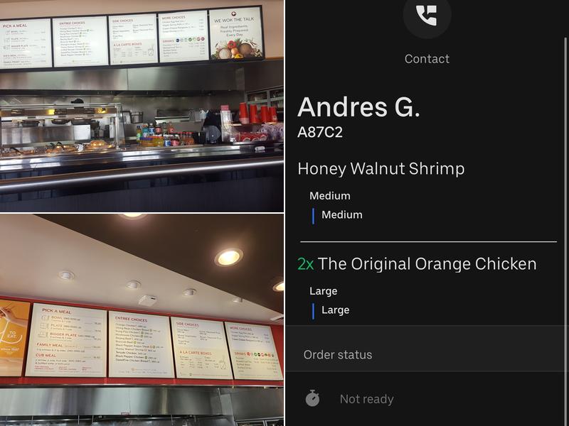 Panda Express Menu