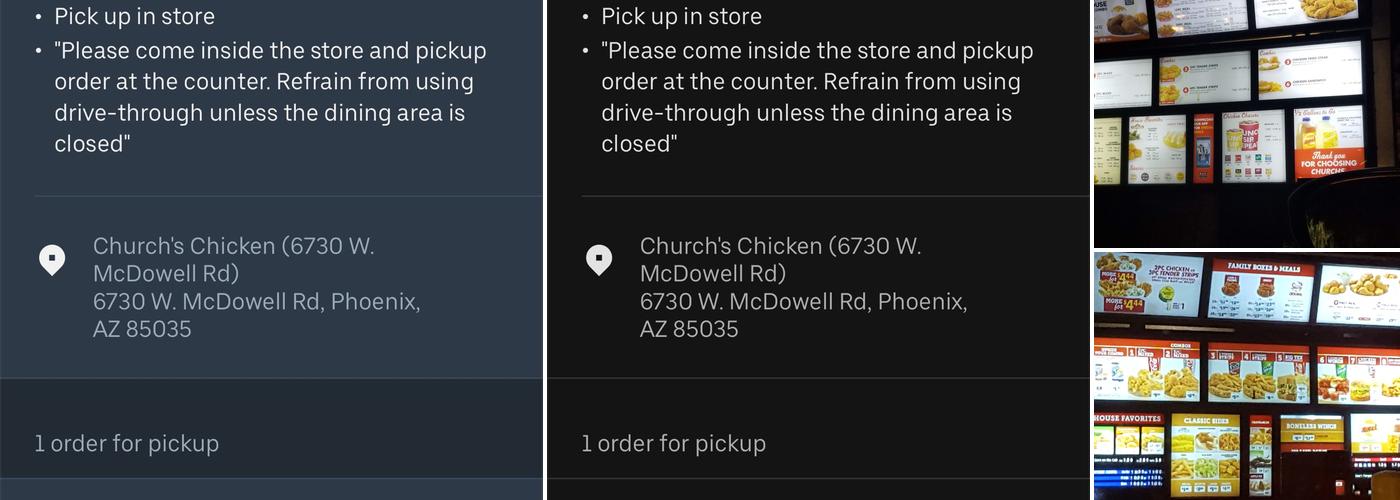 Church's Texas Chicken Menu