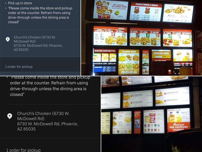 Church's Texas Chicken Menu